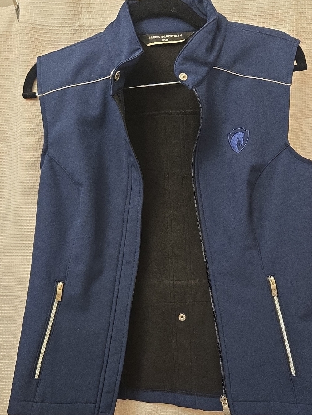 Arista Equestrian Navy Softshell Zip Vest Women’s Small
